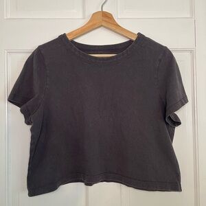 Madewell Supercrop T-Shirt Grey